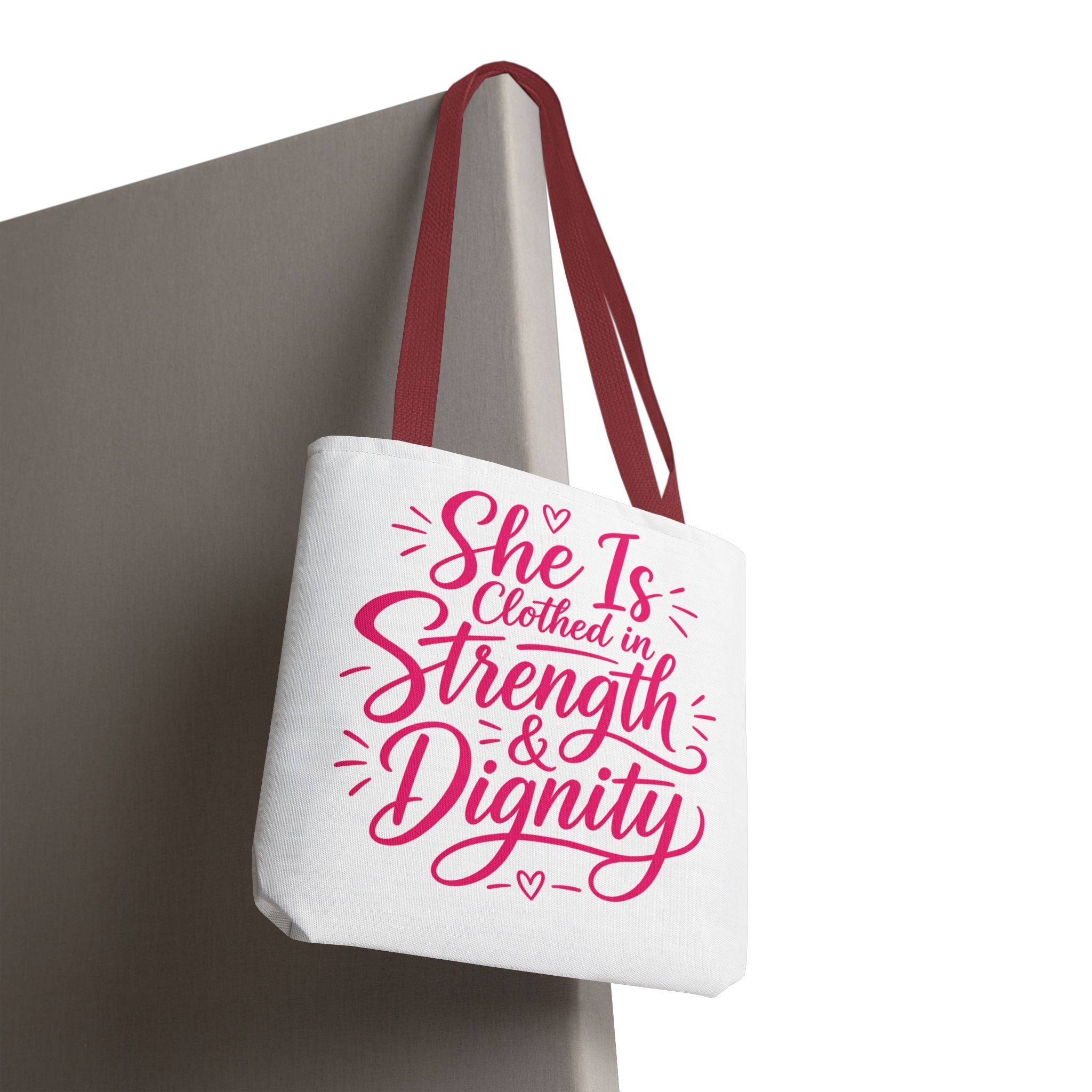 She Is Clothed in Strength & Dignity - Tote Bag