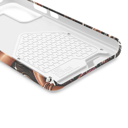 "Beautiful" - Phone Case With Card Holder - Creatively Designed Shop