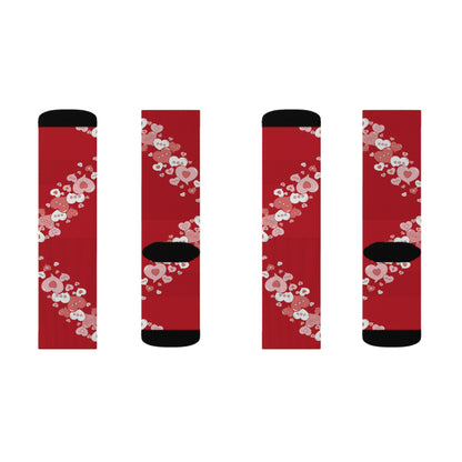 Conversation Bubble Hearts Socks