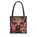"Sassy" (Black) - Tote Bag (AOP)