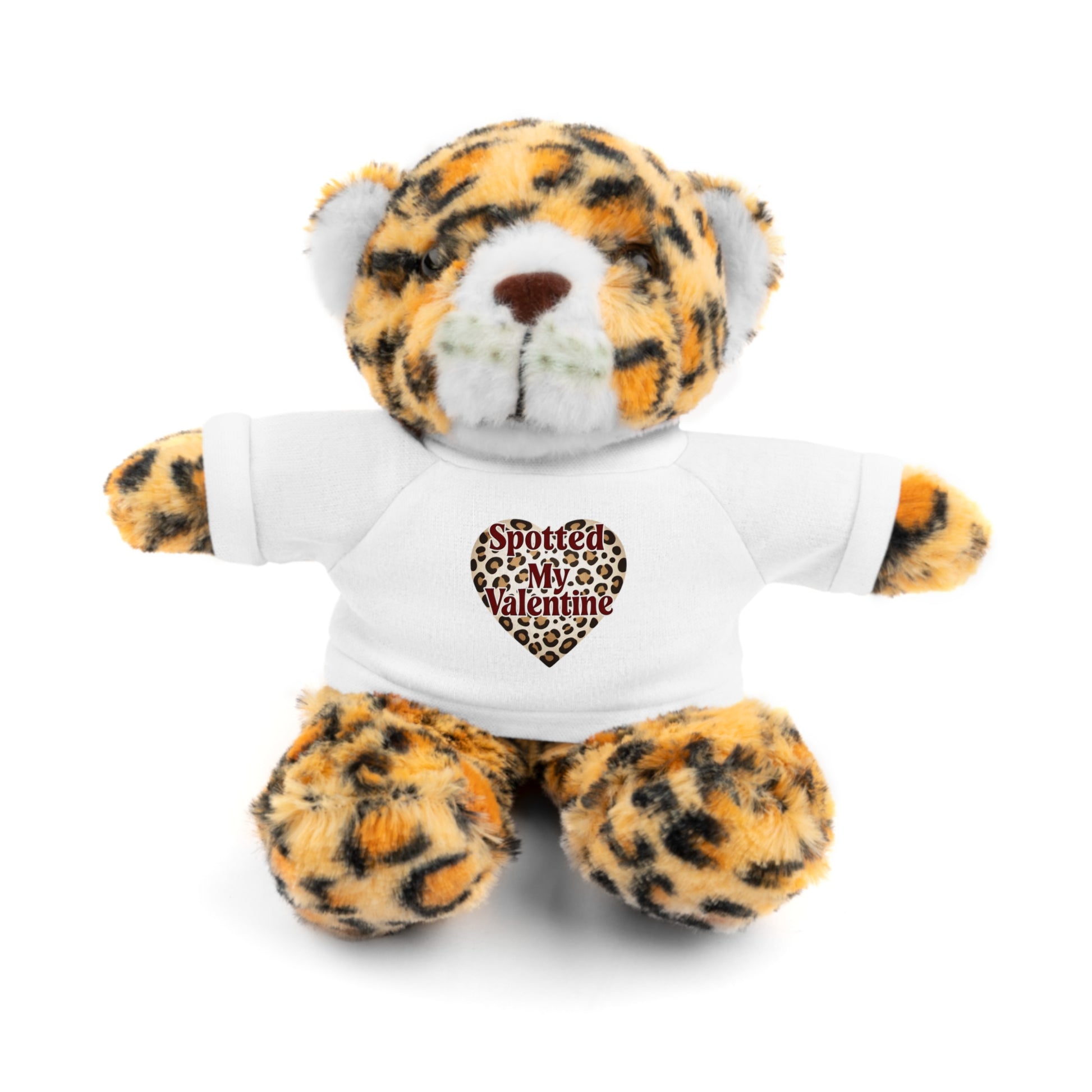 'Spotted My Valentine' - Stuffed Jaquar with Tee - Creatively Designed Shop