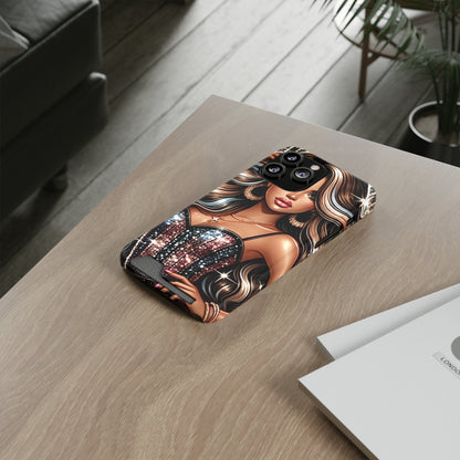 "Beautiful" - Phone Case With Card Holder - Creatively Designed Shop