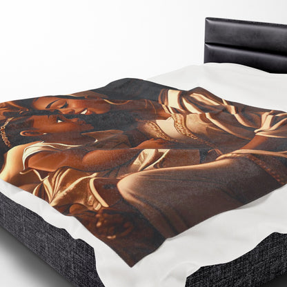 A Mother's Love - Velveteen Plush Blanket