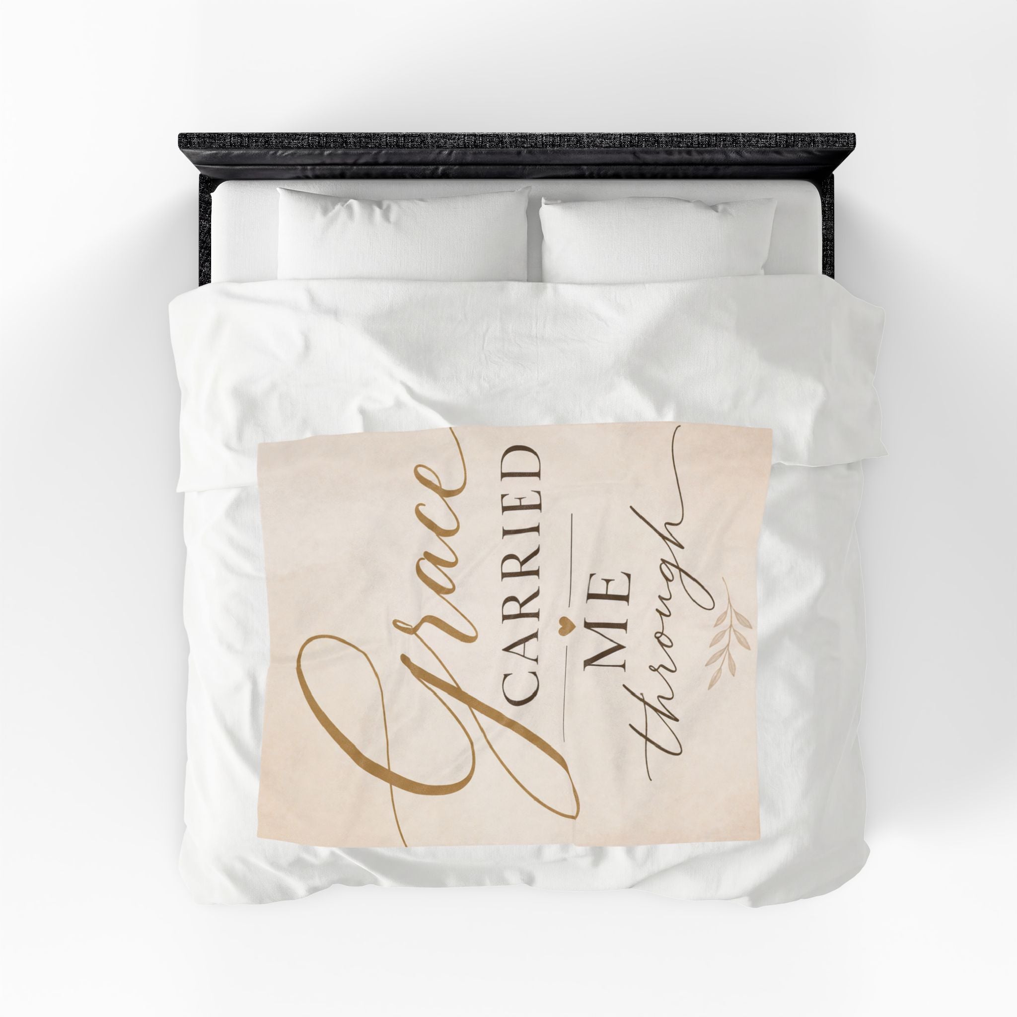 Grace Carried Me Through - Velveteen Plush Blanket
