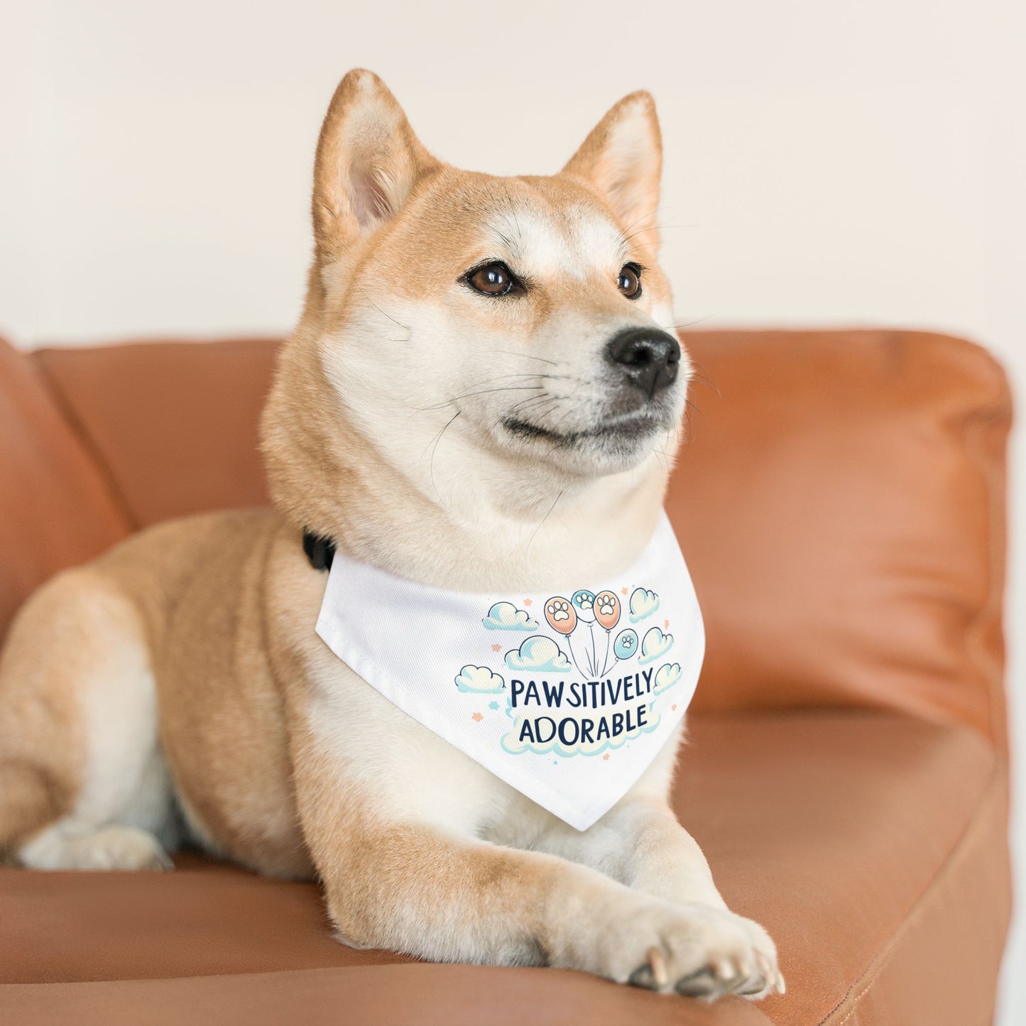 Pawsitively Adorable - Pet Bandana Collar - Creatively Designed Shop