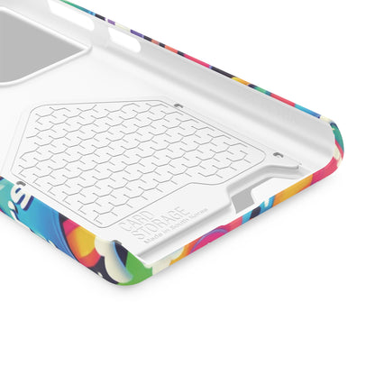 "Text Bubbles" - Phone Case With Card Holder