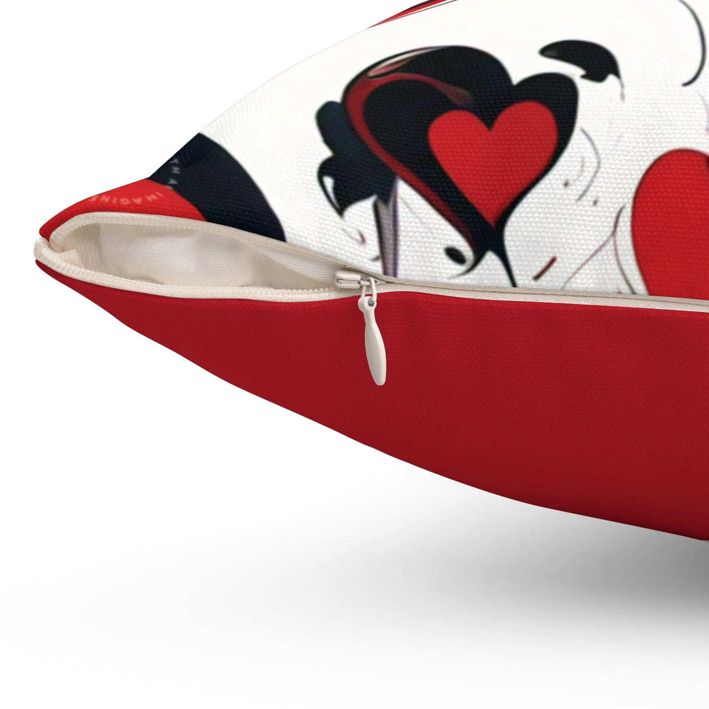 Hearts & Love - Spun Polyester Square Pillow