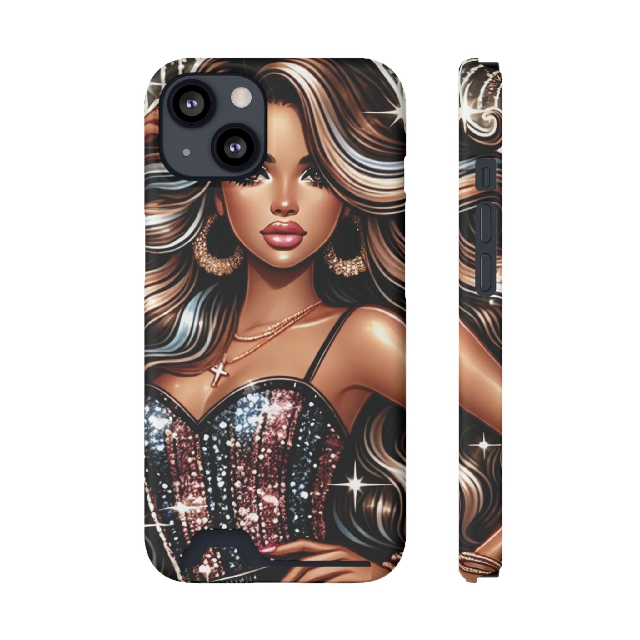 "Beautiful" - Phone Case With Card Holder