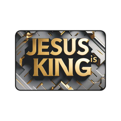 "Jesus Is King" - Desk Mat - Creatively Designed Shop