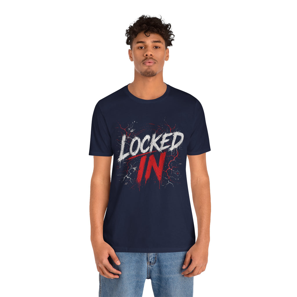 Locked In (Red) - Jersey Short Sleeve Tee