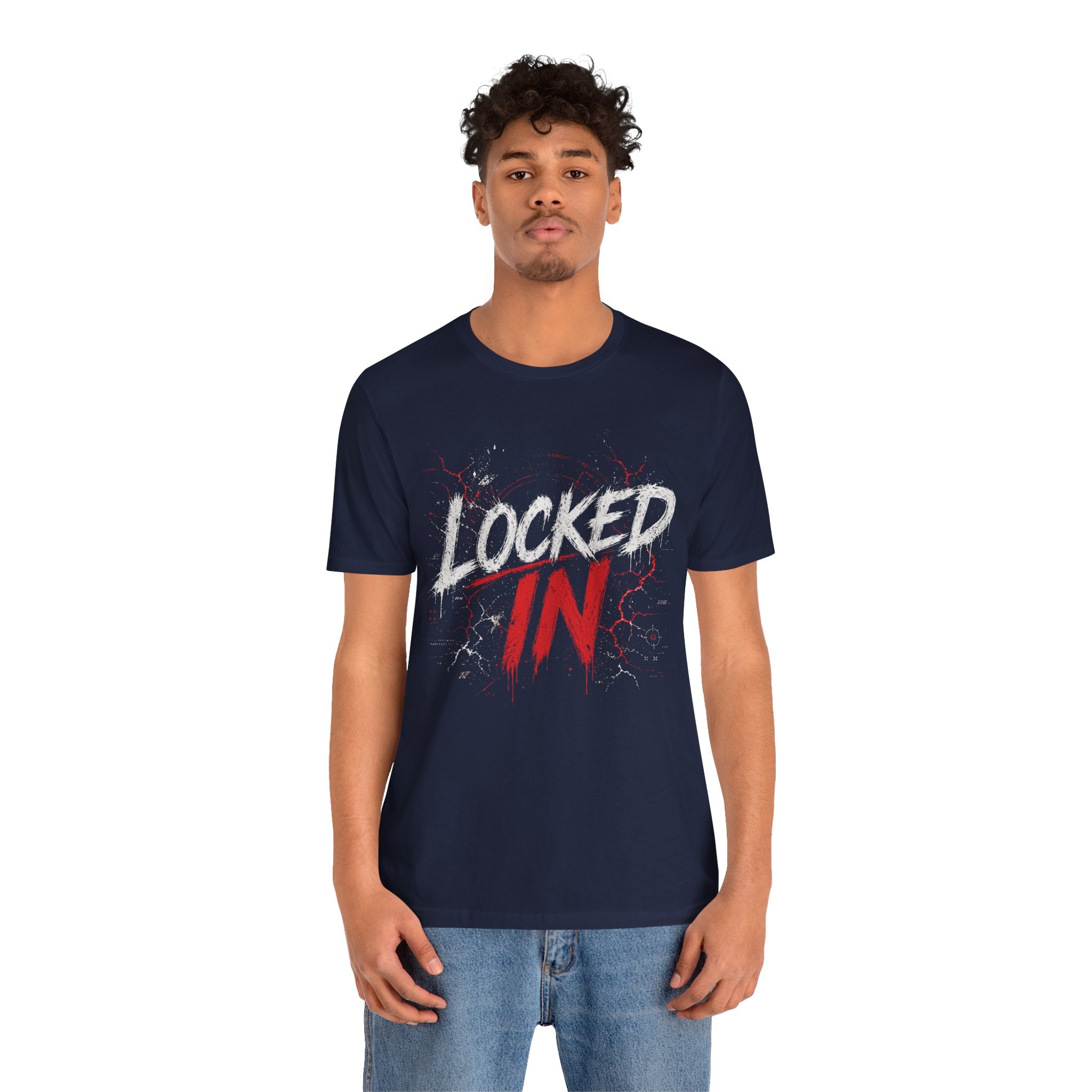 Locked In (Red) - Jersey Short Sleeve Tee