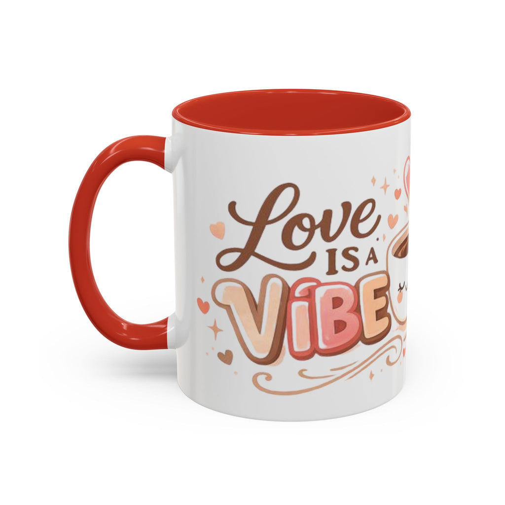 Love Is a Vibe – Accent Coffee Mug