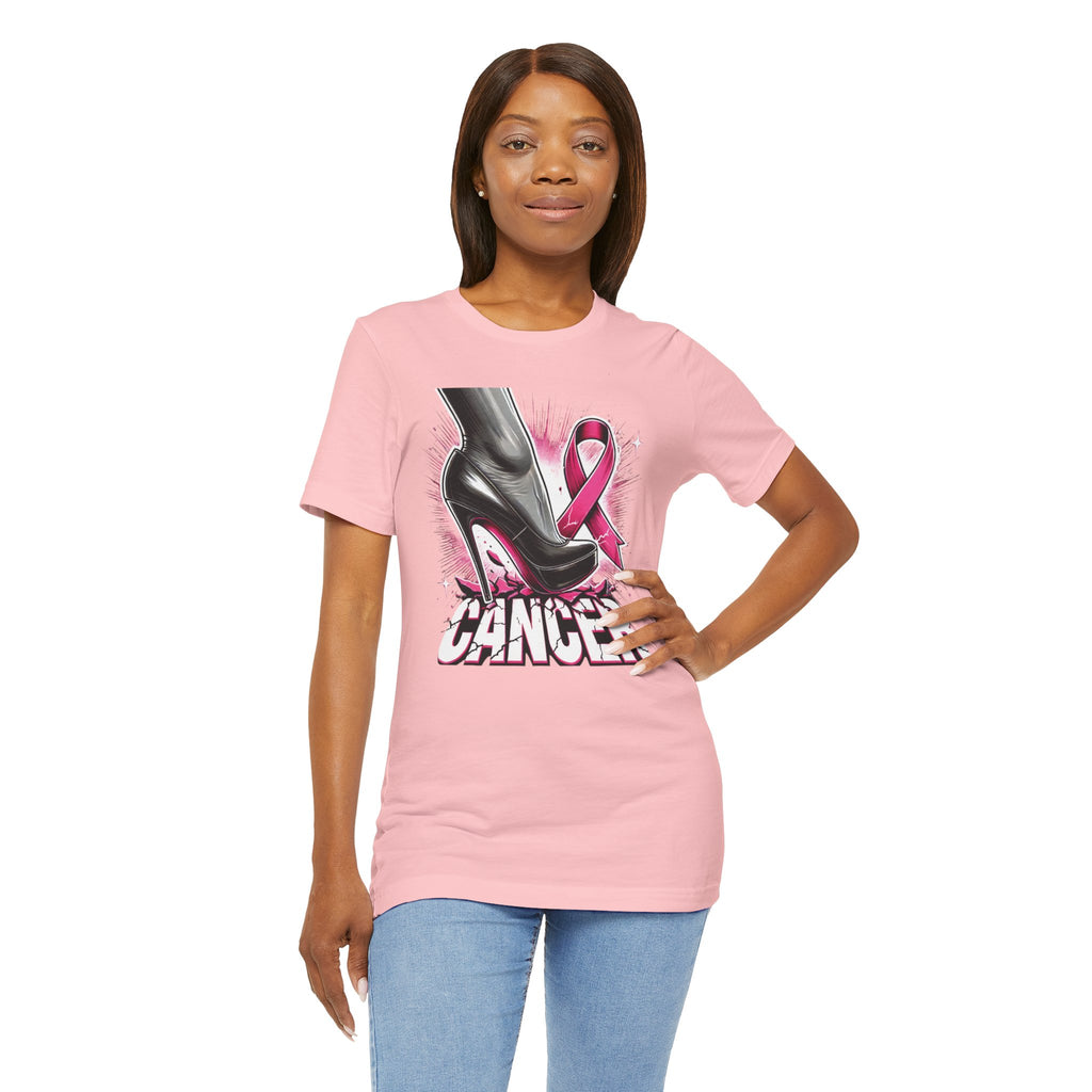Stepping on Cancer - Unisex Jersey Short Sleeve Tee