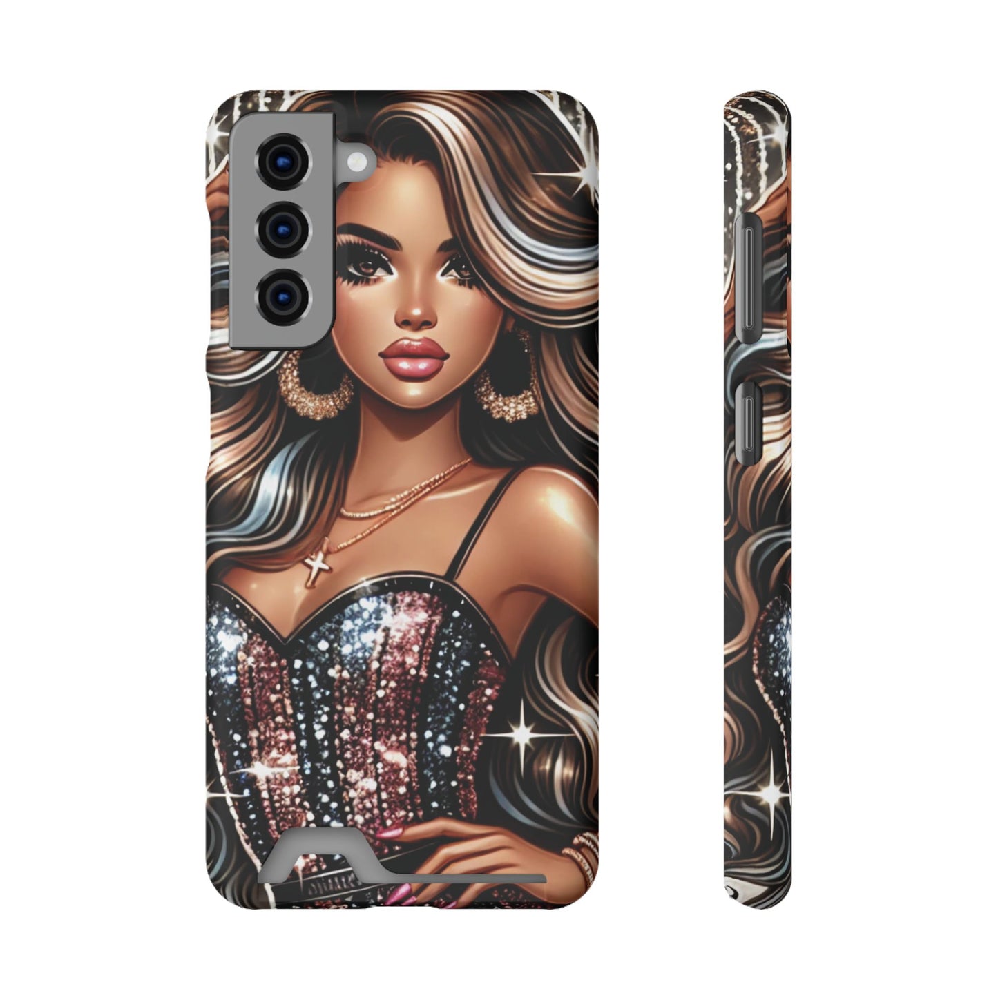 "Beautiful" - Phone Case With Card Holder