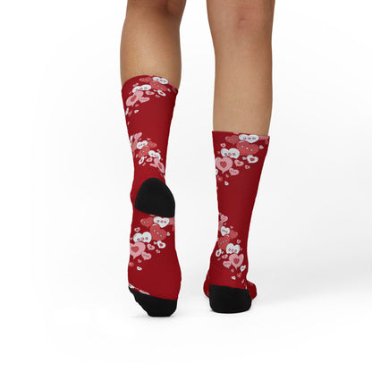 Conversation Bubble Hearts Socks