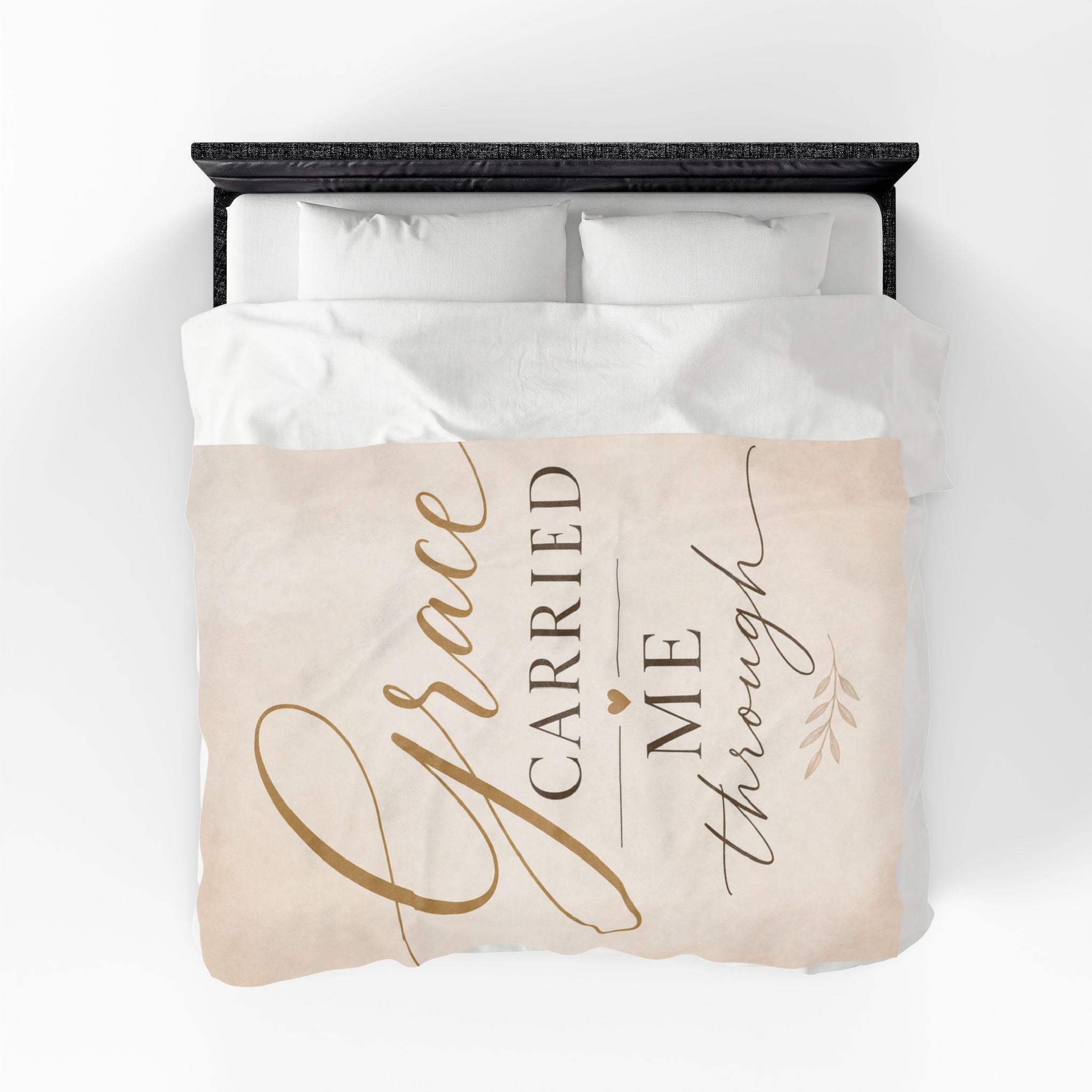 Grace Carried Me Through - Velveteen Plush Blanket