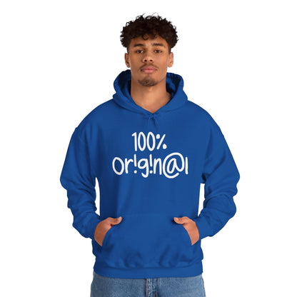 "100% Or!g!n@l" - Unisex Heavy Blend™ Hooded Sweatshirt