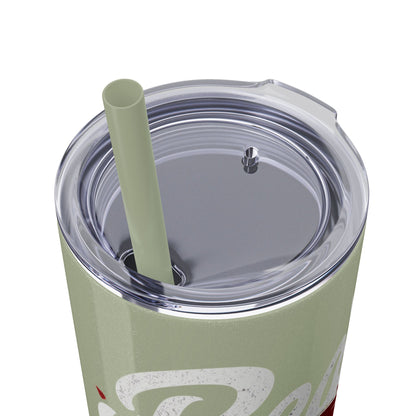Beauty Speaks - Skinny Tumbler with Straw, 20oz - Creatively Designed Shop