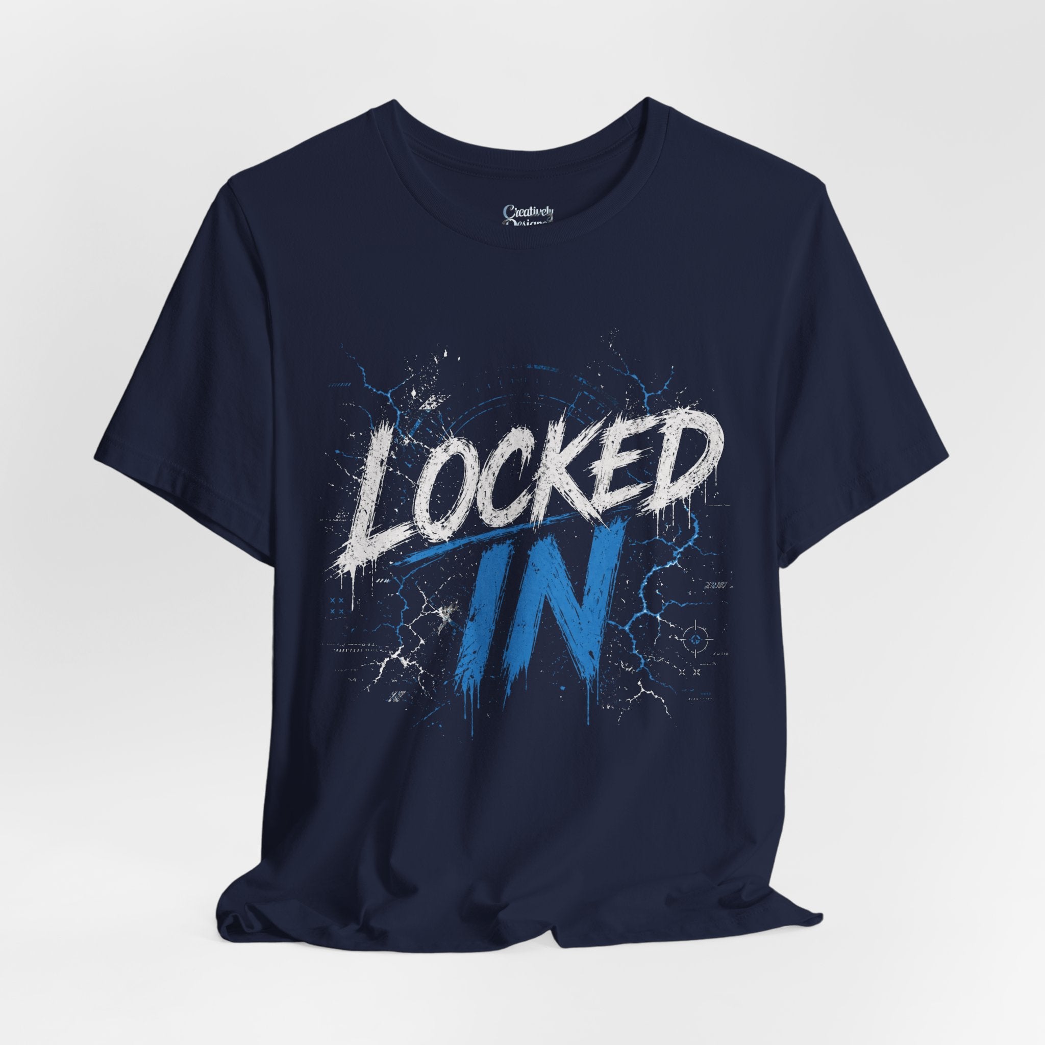 Locked In (Blue) - Jersey Short Sleeve Tee