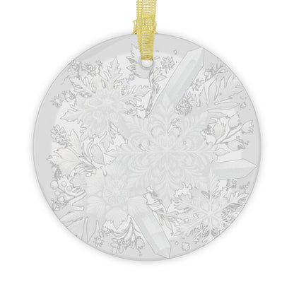 Snowflakes & Ice Crystals - Glass Ornaments