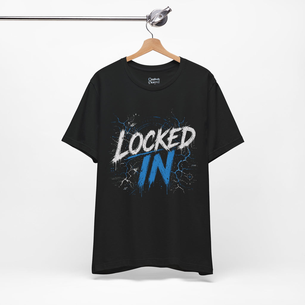 Locked In (Blue) - Jersey Short Sleeve Tee