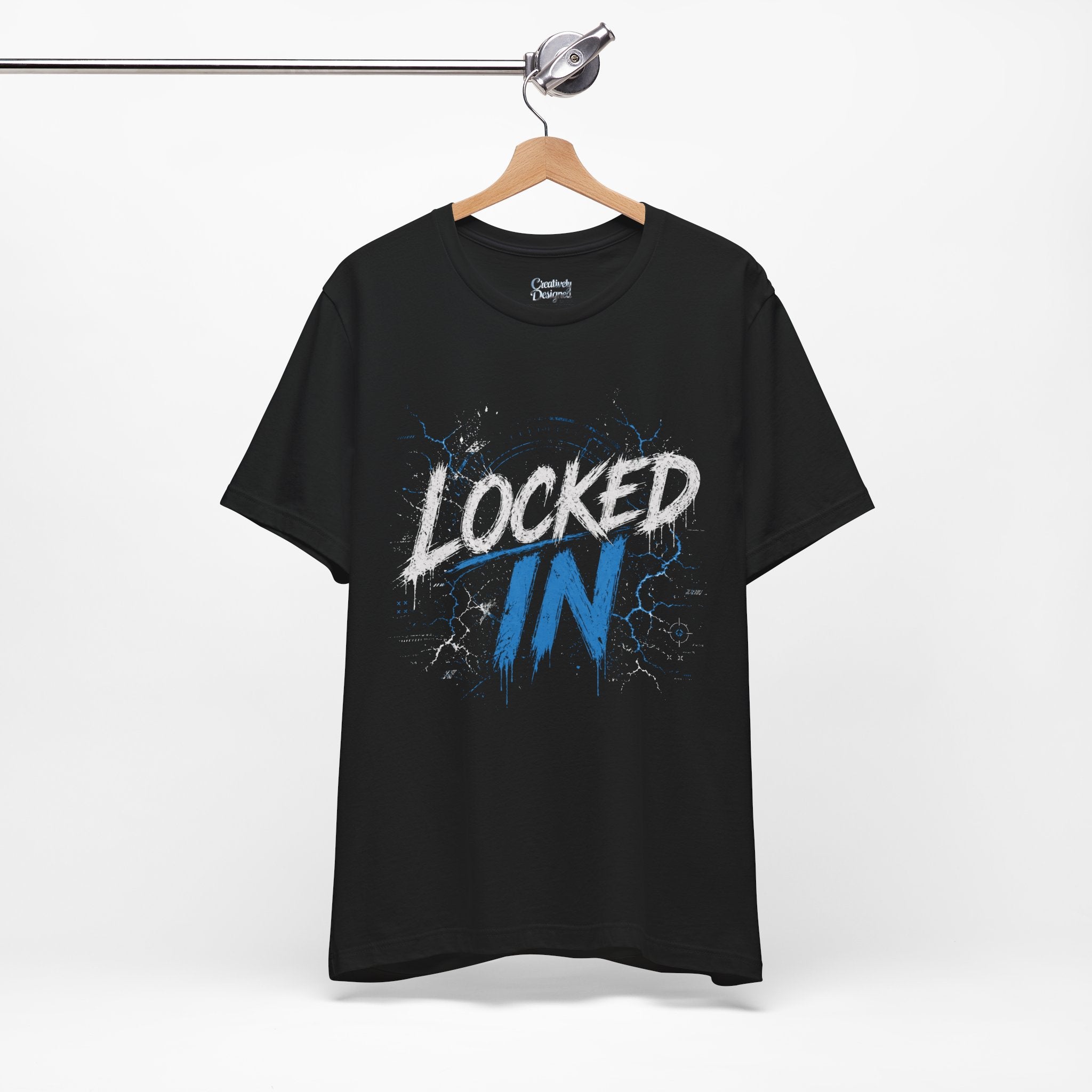 Locked In (Blue) - Jersey Short Sleeve Tee