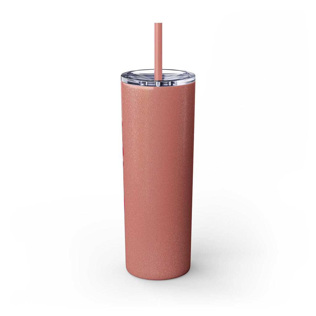 Drink Like A Boss - Skinny Tumbler with Straw, 20oz