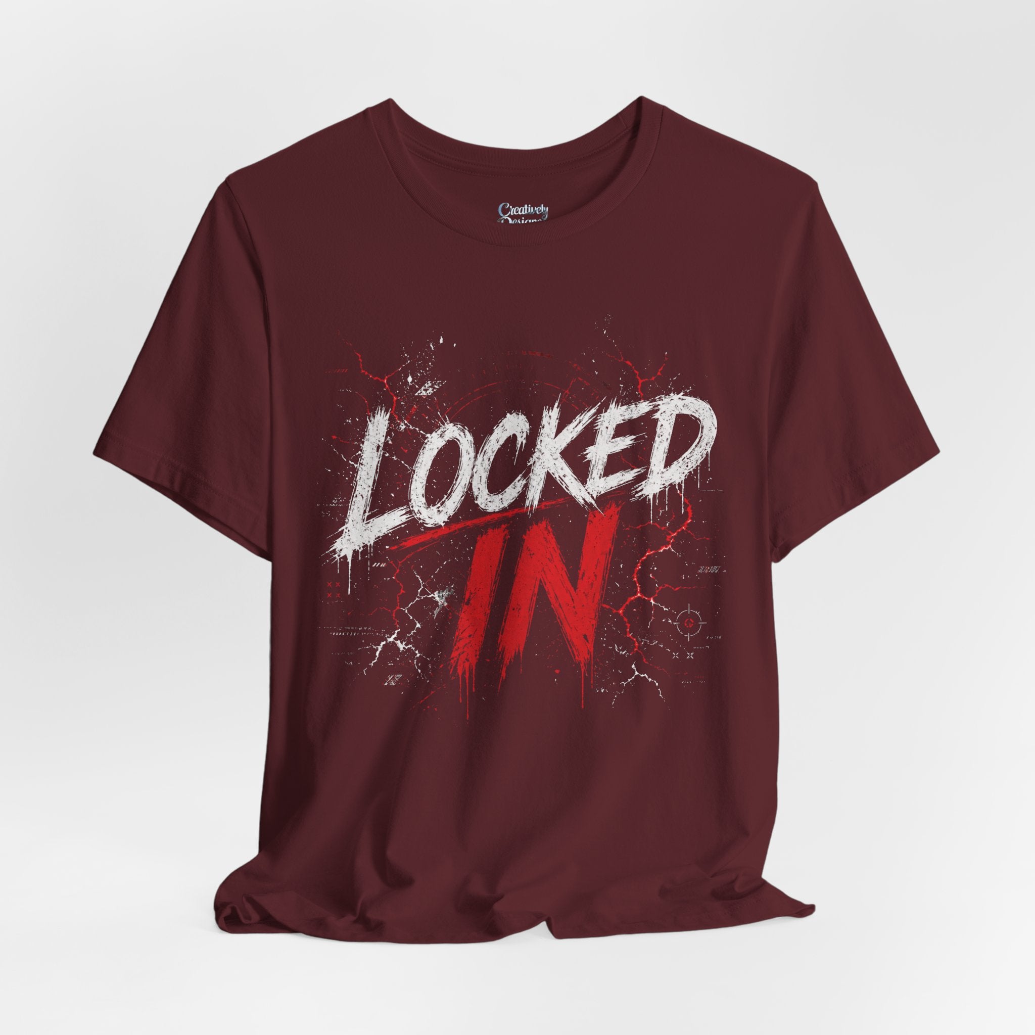 Locked In (Red) - Jersey Short Sleeve Tee