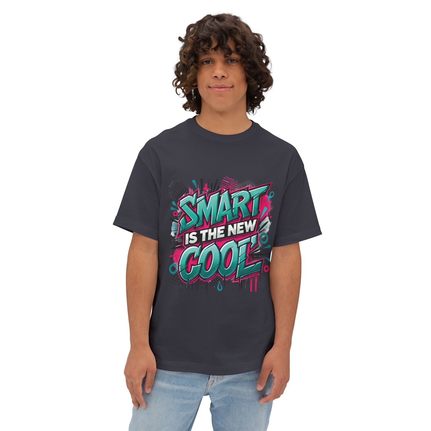 Smart is the New Cool - Unisex Oversized Boxy Tee