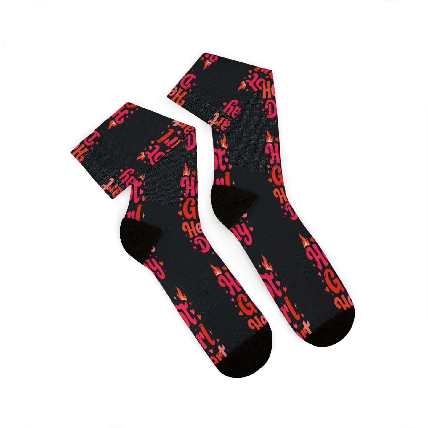 Hot Girl Heart Day Socks