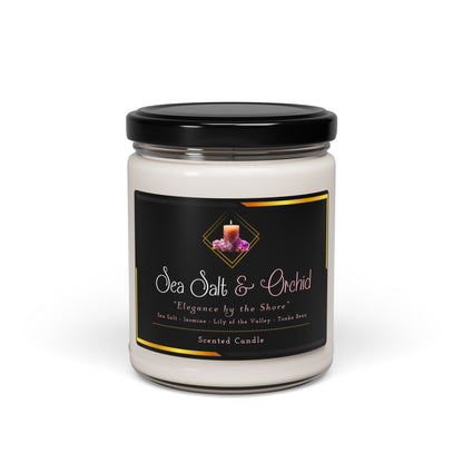 Sea Salt & Orchid - Scented Soy Candle, 9oz
