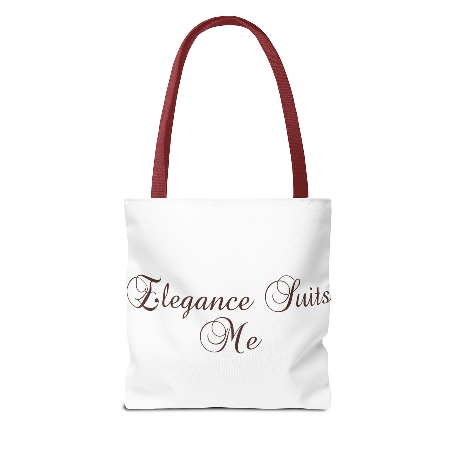 "Elegance Suits Me" (Purple) - Tote Bag (AOP)