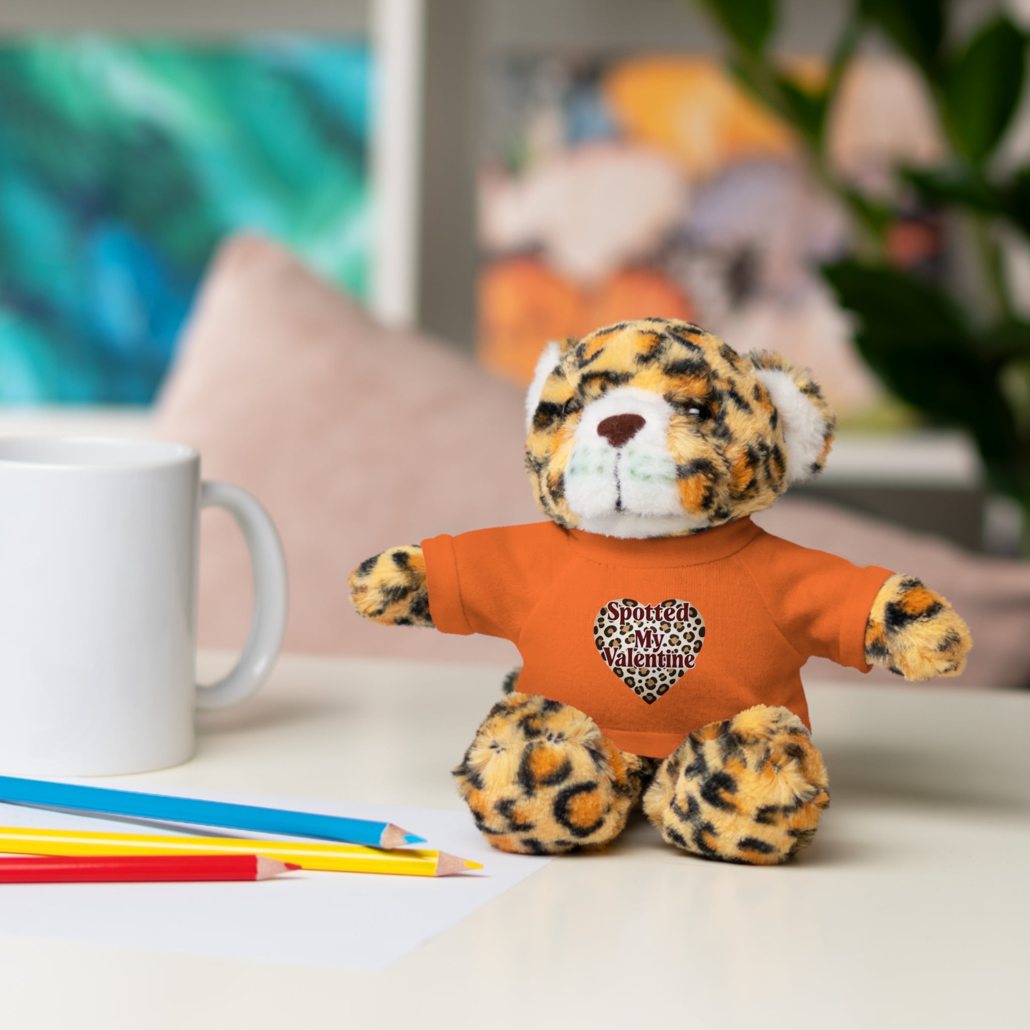'Spotted My Valentine' - Stuffed Jaquar with Tee