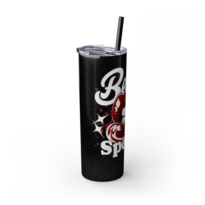 Beauty Speaks - Skinny Tumbler with Straw, 20oz - Creatively Designed Shop