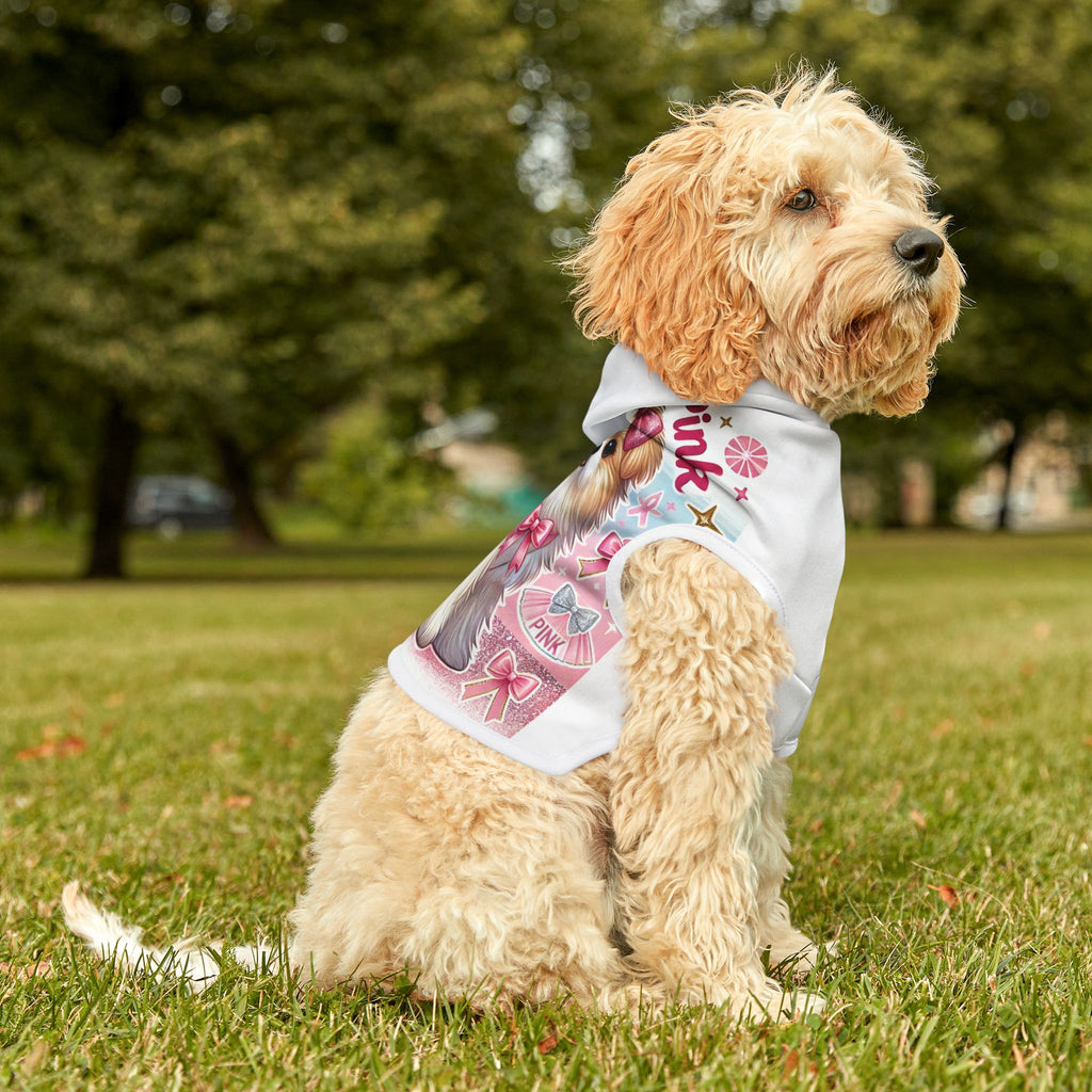 Bow Wow in Pink - Pet Hoodie