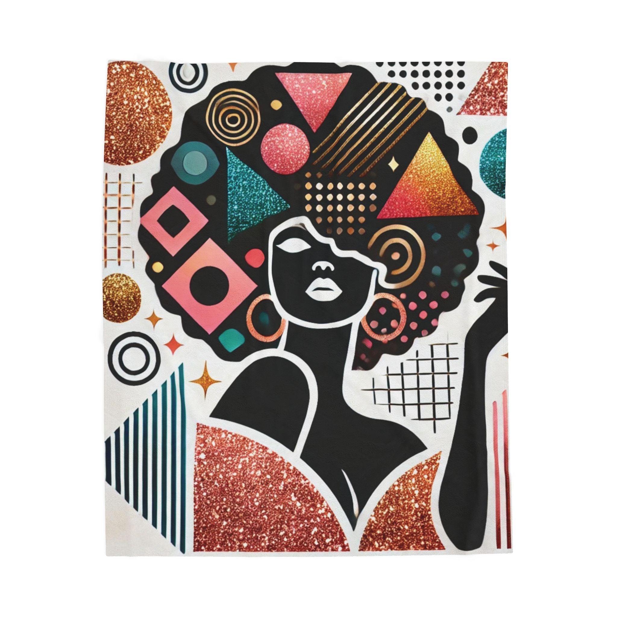 Crowned in Confidence – Plush Velveteen Blanket