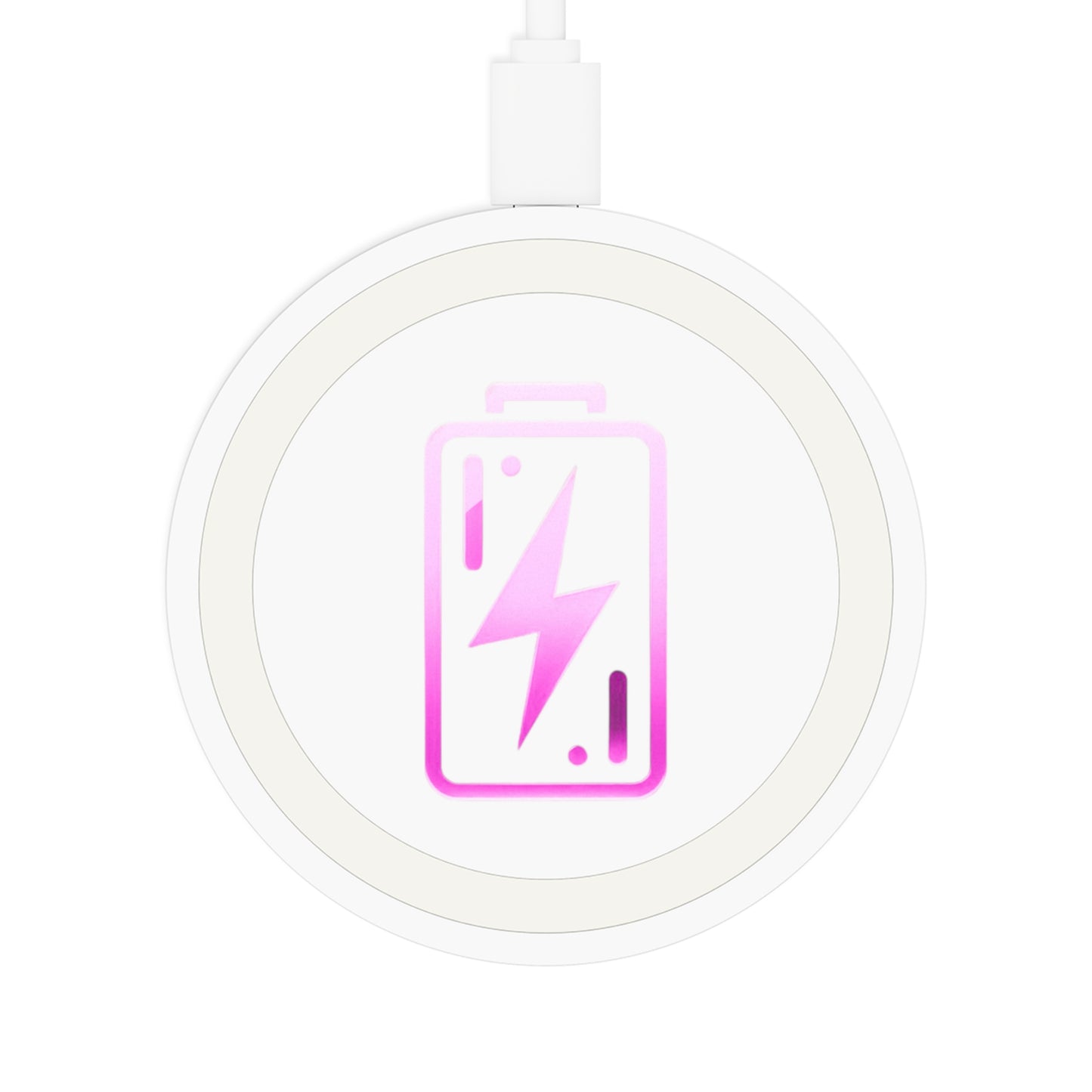 Charging Icon (Pink) - Quake Wireless Charging Pad - Creatively Designed Shop