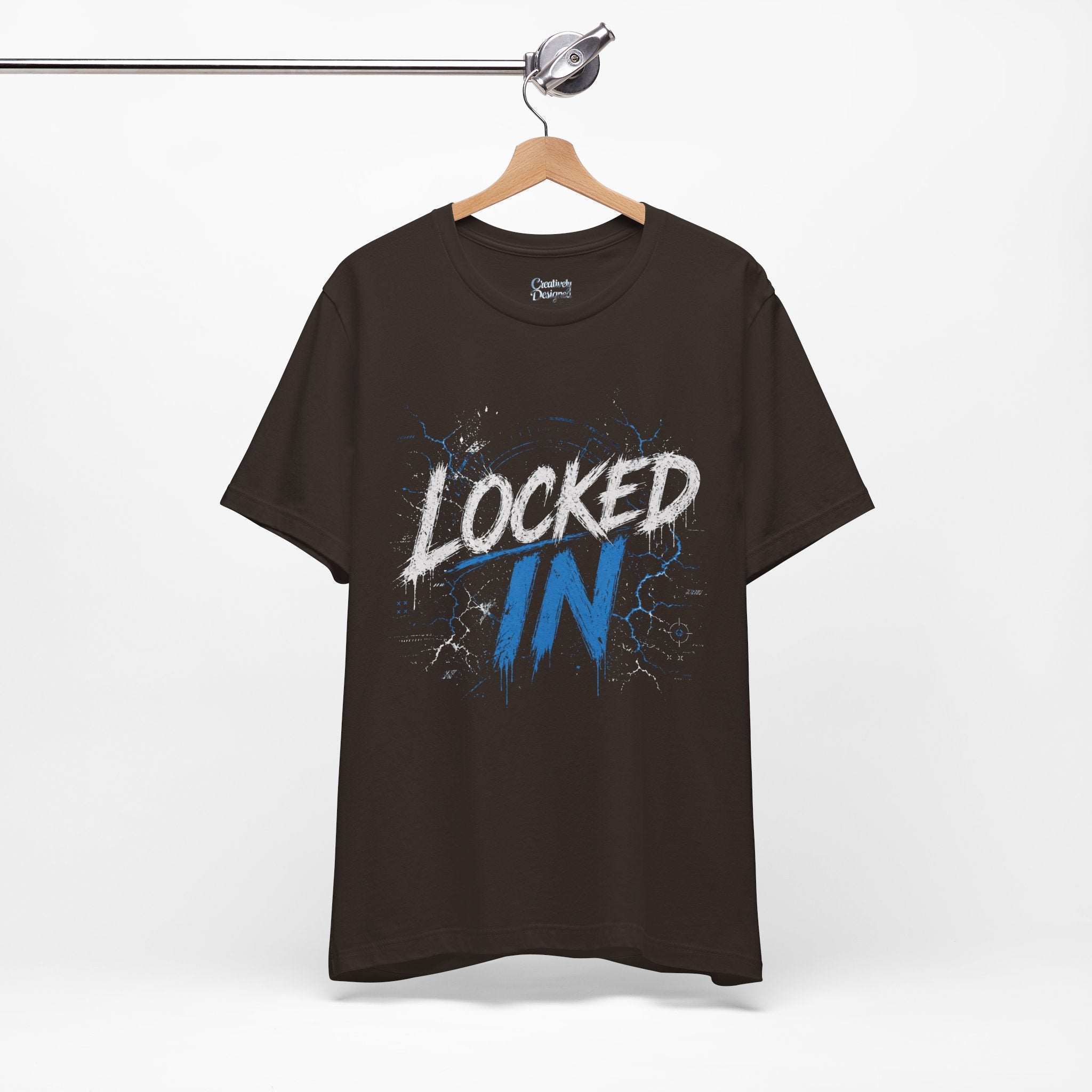 Locked In (Blue) - Jersey Short Sleeve Tee