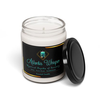 Atlantis Whisper - Scented Soy Candle, 9oz - Creatively Designed Shop