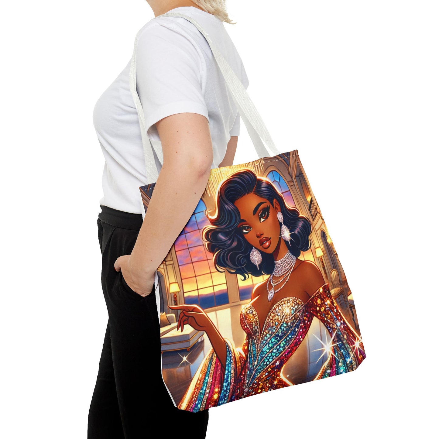 "Elegance Suits Me" (Hazel) - Tote Bag (AOP)