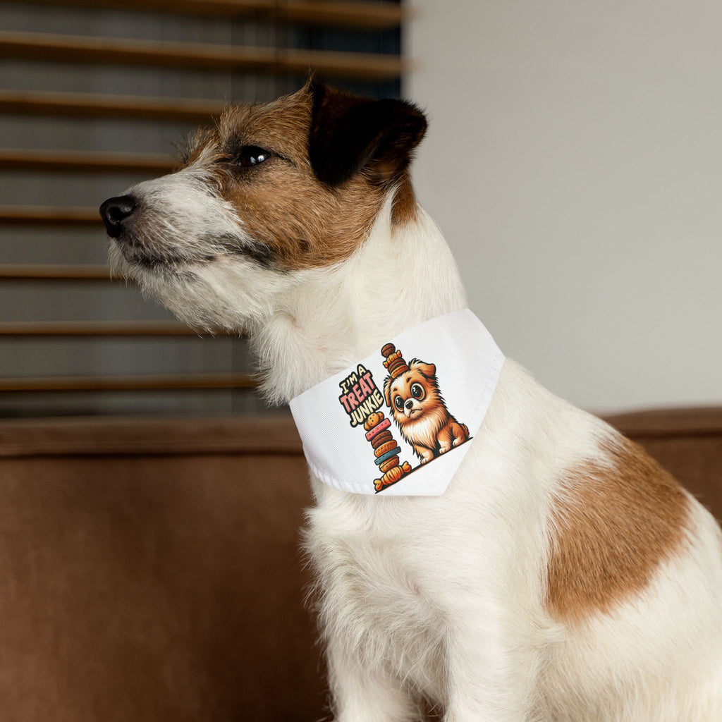 I'm A Treat Junkie - Pet Bandana Collar