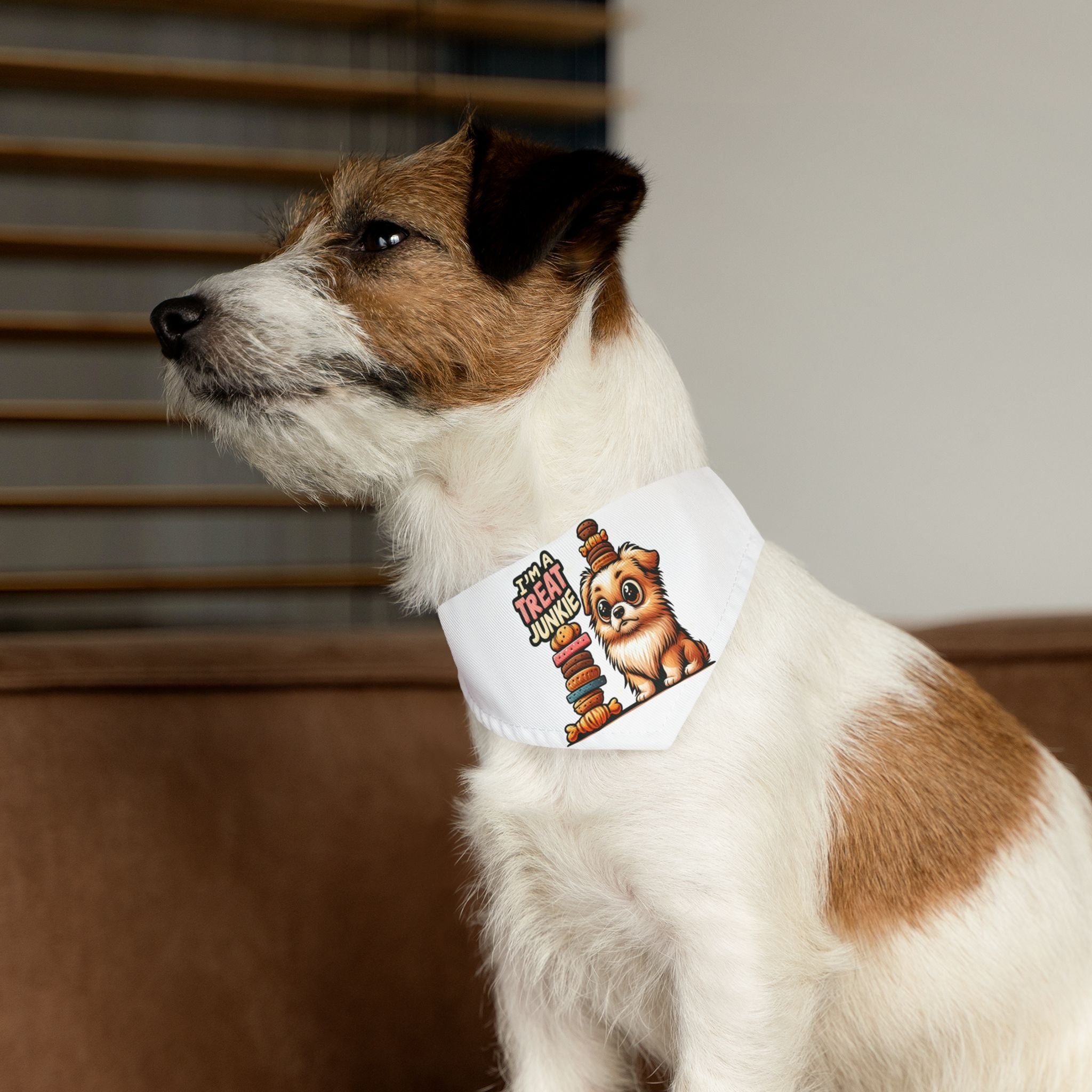 I'm A Treat Junkie - Pet Bandana Collar