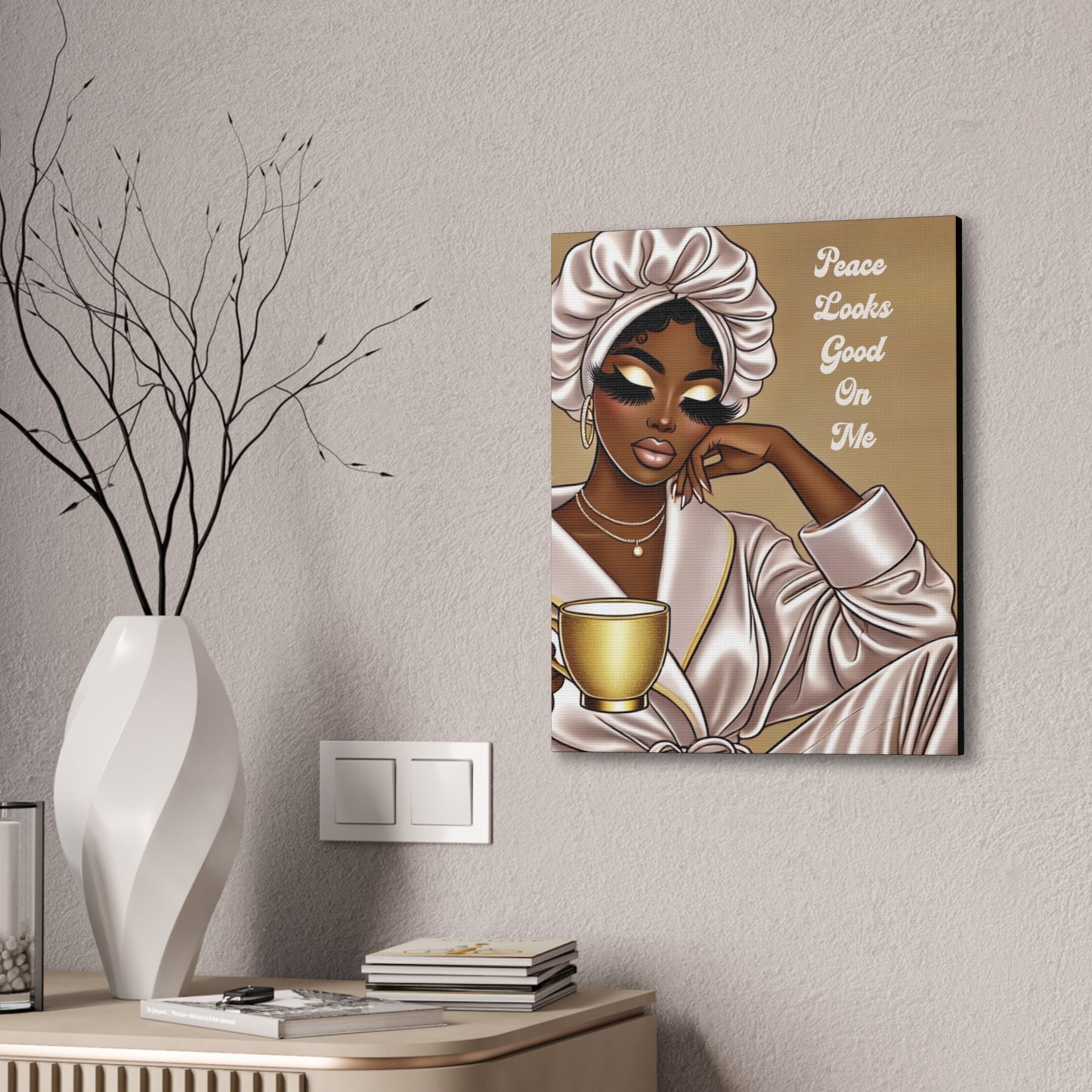 Peace Looks Good On Me - Canvas Art