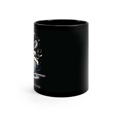 A Steamy Cup of Fabulousness  - Black Coffee Mug, 11oz
