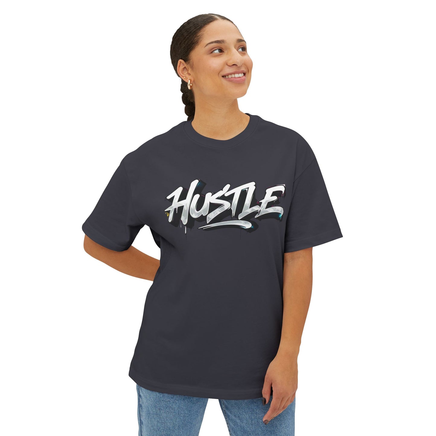 Hustle - Unisex Oversized Boxy Tee