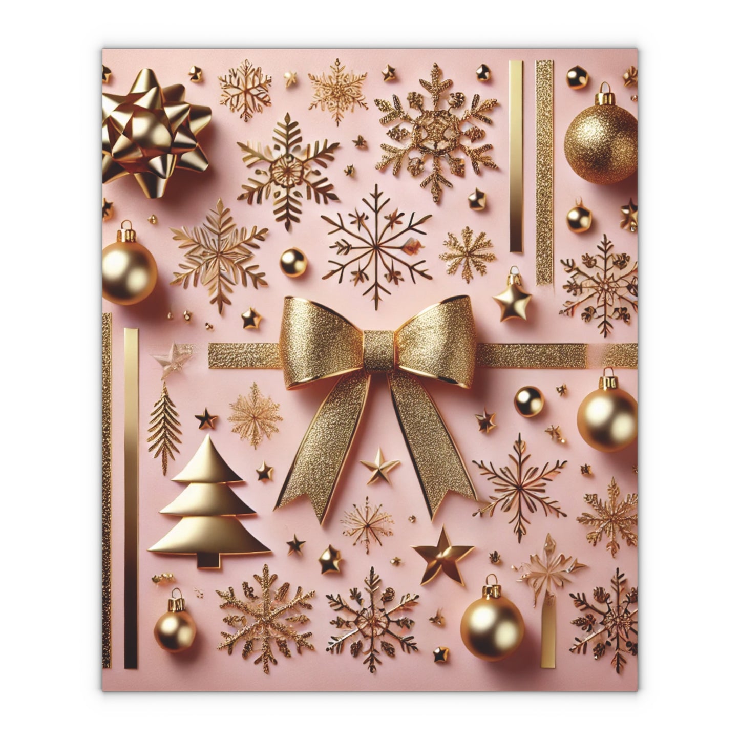 Pink & Gold Glam - Gift Wrapping Paper Sheets, 1pc