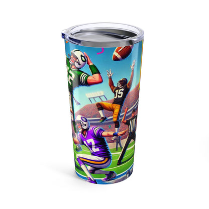 Dancing in the Endzone - Tumbler 20oz - Creatively Designed Shop
