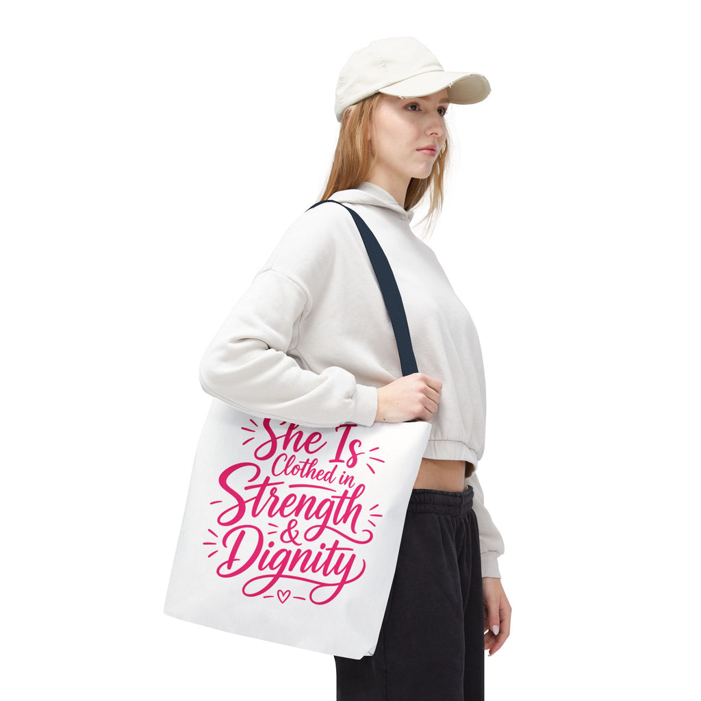 She Is Clothed in Strength & Dignity - Tote Bag