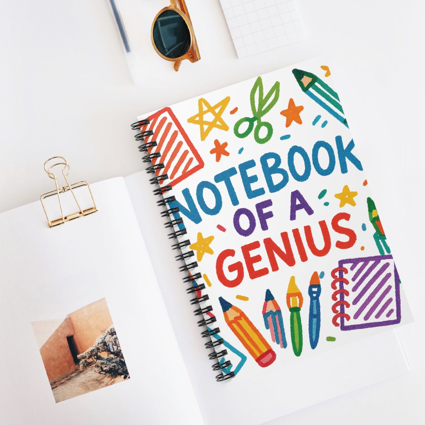 Notebook of a Genius - Spiral Notebook