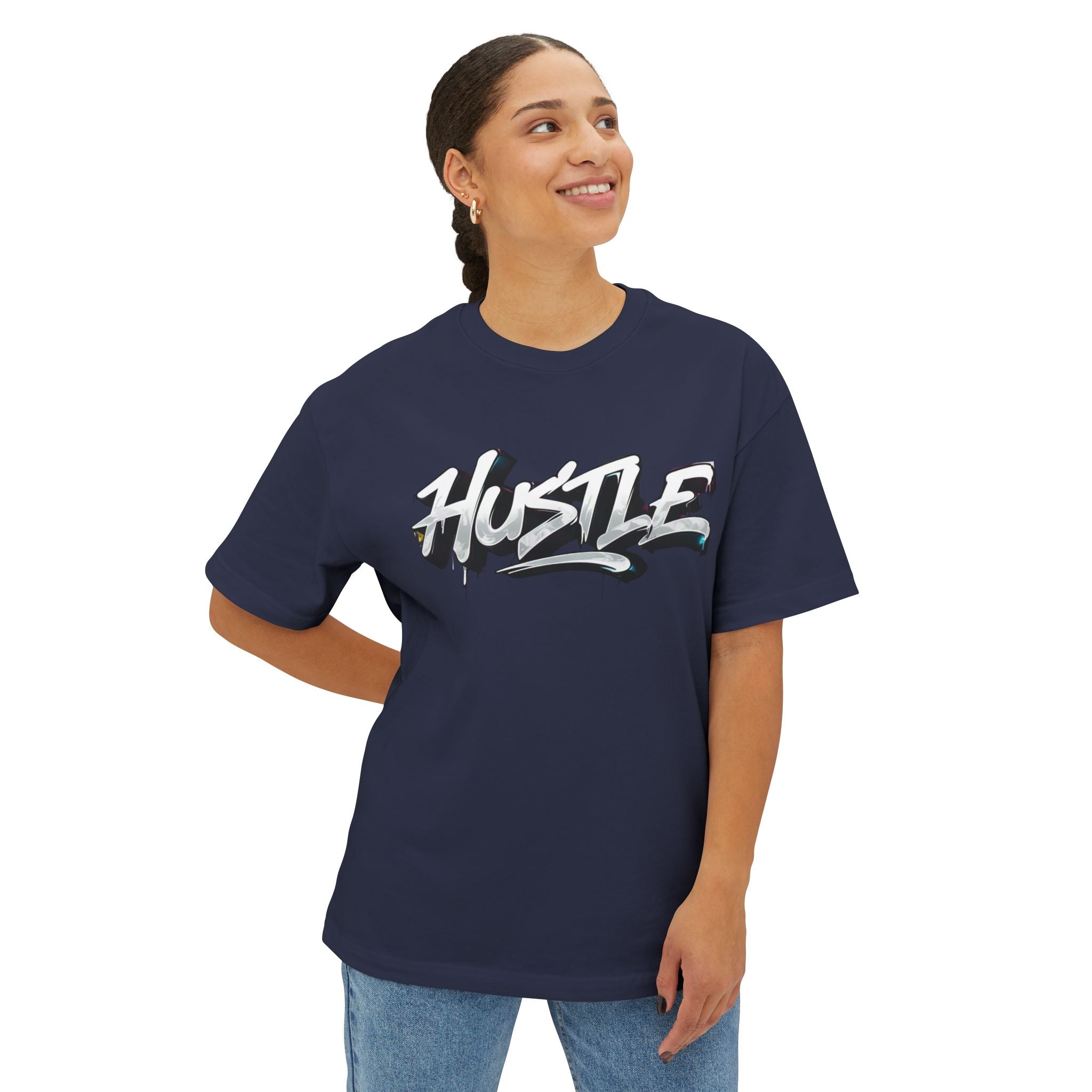 Hustle - Unisex Oversized Boxy Tee